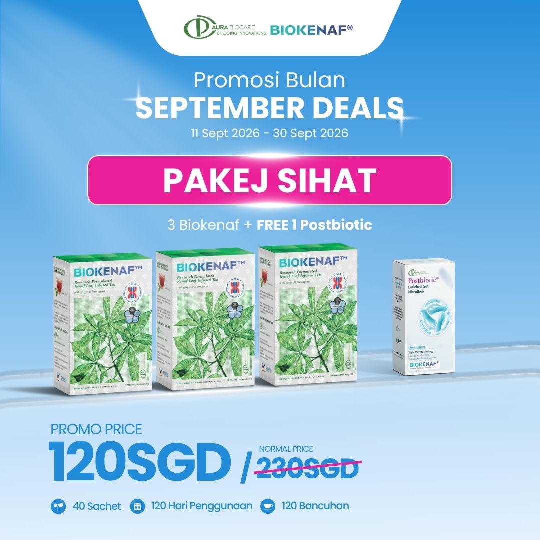 Pakej Sihat (3 Biokenaf + FREE 1 Postbiotic)