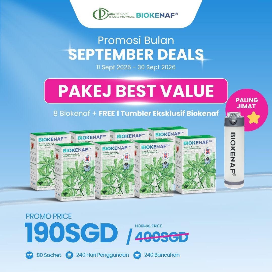 Pakej Best Value (8 Biokenaf + FREE 1 Tumbler Eksklusif Biokenaf)